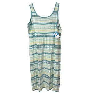 Columbia Women's Reel Beauty II Maxi Dress PFG Stripe Stretch Jersey 3X NEW